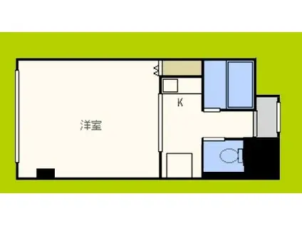 エレガンス5(1K/1階)の間取り写真