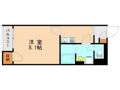 レオネクストかえで(1K/2階)の間取り写真