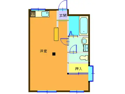 メゾンアネックス(ワンルーム/1階)の間取り写真