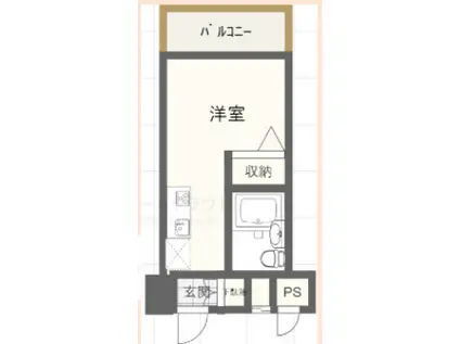 スカイコート池袋第5(ワンルーム/4階)の間取り写真