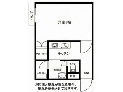 ライフ小泉(1K/1階)の間取り写真