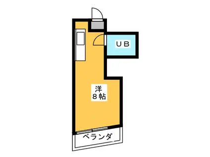 興正ビル(ワンルーム/3階)の間取り写真