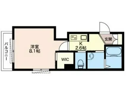 SHAMAISON リラフォート(1K/1階)の間取り写真