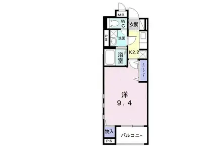 コクーン・I(1K/1階)の間取り写真