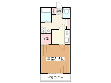 フェリシータ(1K/1階)の間取り写真