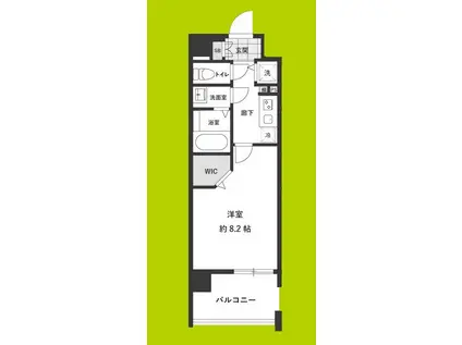 ミラージュパレス ロータスライフ(1K/6階)の間取り写真