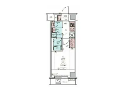 LEXE鷺沼(1K/3階)の間取り写真