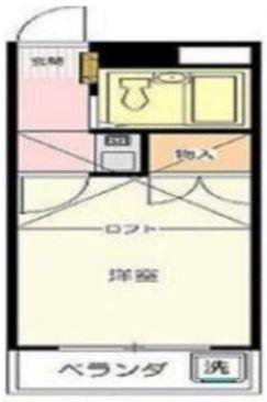 Mプラザ8坂戸(1K/2階)の間取り写真