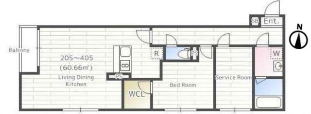 THE CLASS LUXURY RESIDENCE(2LDK/3階)の間取り写真