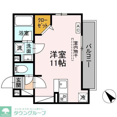 DBLESS鶴見市場(ワンルーム/3階)の間取り写真
