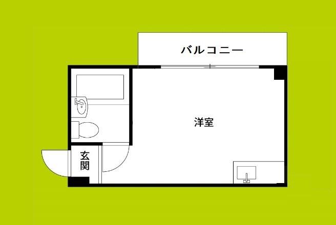 メビウス長居レジデンス(ワンルーム/5階)の間取り写真