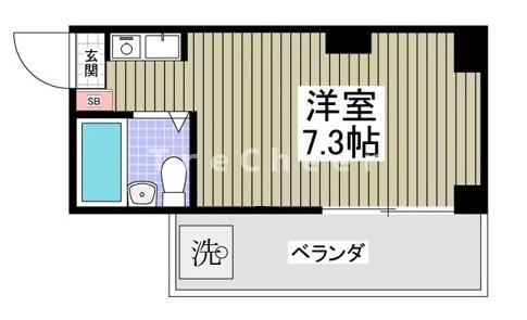 スターマンションII(ワンルーム/3階)の間取り写真