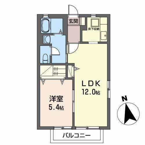 アステール アゴラーIII(1LDK/2階)の間取り写真