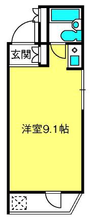 ファインライフ大宮I(ワンルーム/2階)の間取り写真
