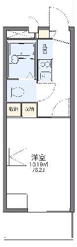 レオパレスサンファーム(1K/1階)の間取り写真