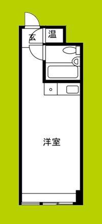 ファミールハイツ北大阪3号棟(ワンルーム/2階)の間取り写真