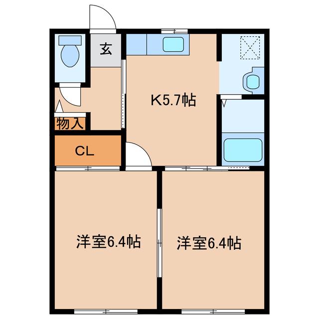 セフィラ21(2K/1階)の間取り写真