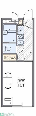 レオパレスブルースカイ 阿久和(1K/2階)の間取り写真