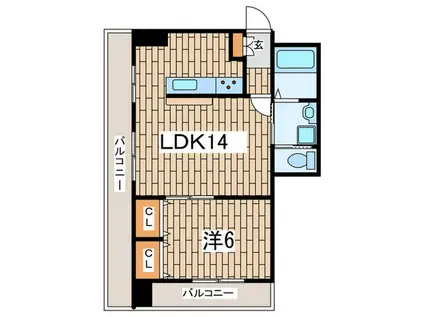 緑園かし和ビル(1LDK/3階)の間取り写真
