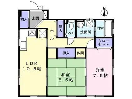 ハイム・マツムラ(2LDK/1階)の間取り写真