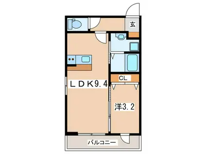 本町2丁目工事(1LDK/2階)の間取り写真