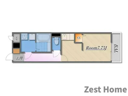 グレースWAKO(1K/1階)の間取り写真