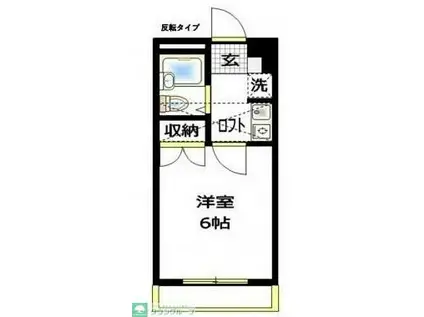 ジュネパレス茅ヶ崎第9(1K/2階)の間取り写真