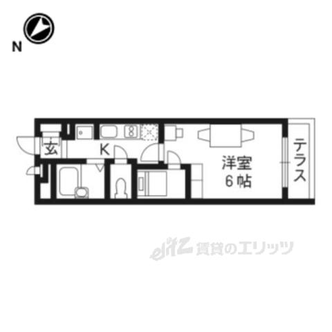 レオパレスSOARERⅢ(1K/3階)の間取り写真