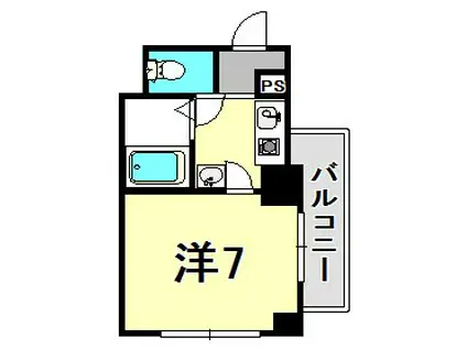 ノベラ御幸通(ワンルーム/3階)の間取り写真