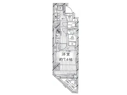 REGALIZ西日暮里STATION FRONT(1K/4階)の間取り写真