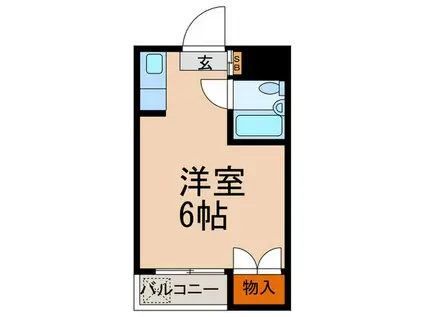 グリーンハイツ早稲田(ワンルーム/3階)の間取り写真