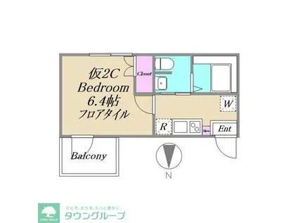 アーバンリーフ小岩(1K/2階)の間取り写真