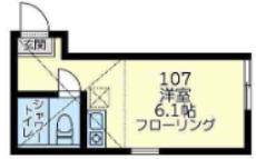 HAWK FIVE(ワンルーム/1階)の間取り写真