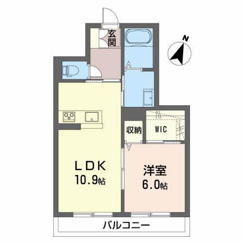ステーブルレジデンス(1LDK/1階)の間取り写真