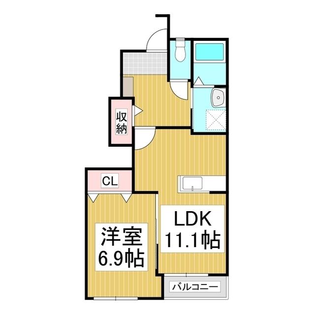 スターランズ・大塚(1LDK/1階)の間取り写真