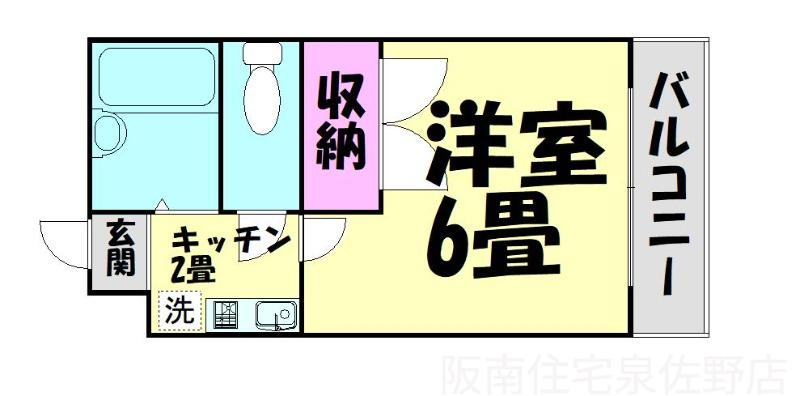 MHOUSE(1K/3階)の間取り写真
