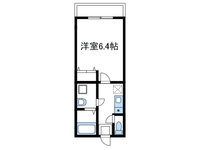 シエルブルーさがみ野(1K/3階)の間取り写真