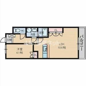 フォレストハイム(1LDK/2階)の間取り写真