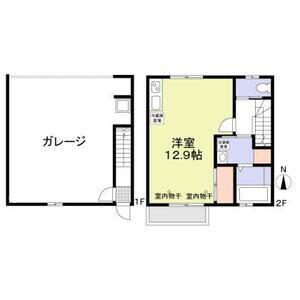 サーキットBASE B棟(ワンルーム/2階)の間取り写真