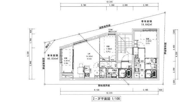 タイプ戸越公園(1K/2階)の間取り写真