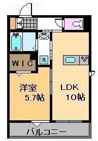 MIDGAR壱番館(1LDK/3階)の間取り写真