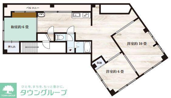 SIビル(3SLDK/2階)の間取り写真