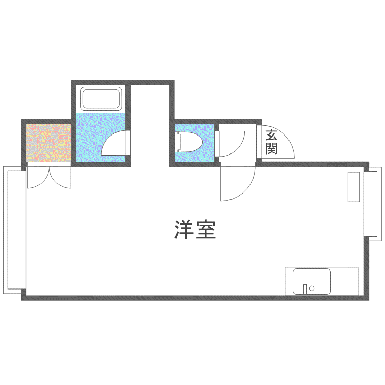 第21森宅建マンション(ワンルーム/3階)の間取り写真