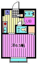 メゾンかんとうA(1K/1階)の間取り写真