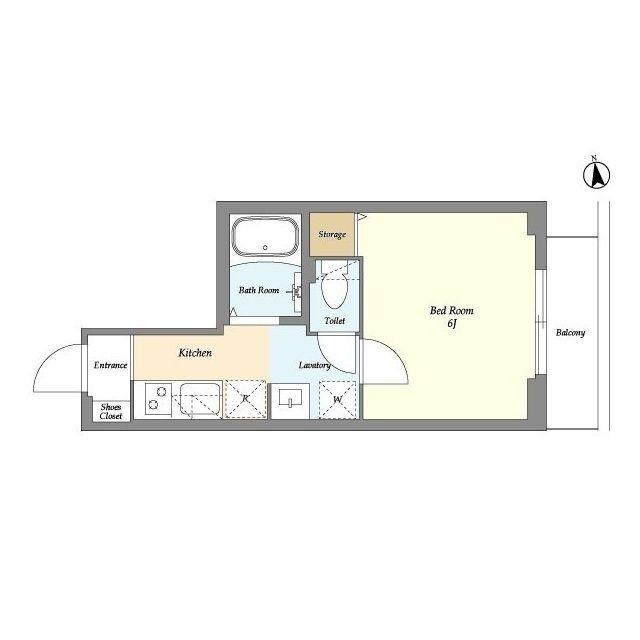 CASA DE PAZ KAMATA(1K/3階)の間取り写真