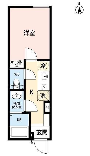 LUFT ASAGAYA(1K/B1階)の間取り写真