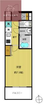 セオリー大阪イースト DOOR(1K/4階)の間取り写真