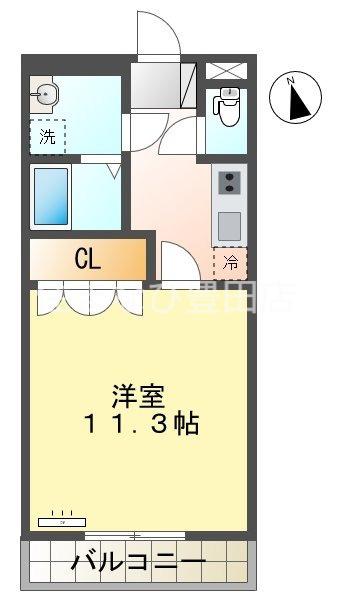 ルーラルハウス(1K/2階)の間取り写真