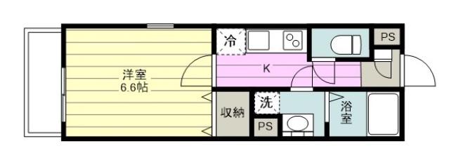 TREFLE(1K/2階)の間取り写真