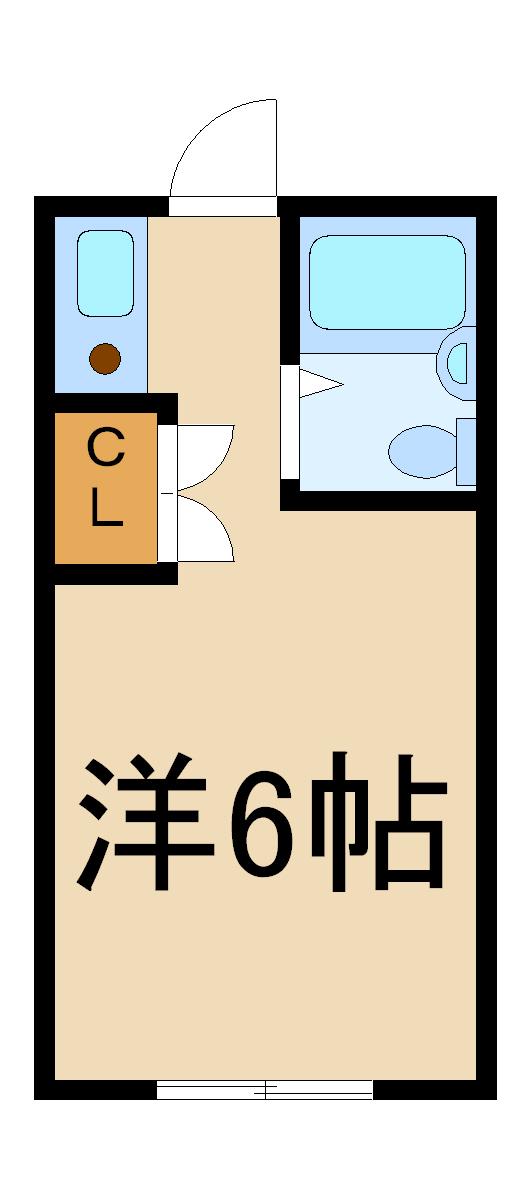 グロースハイツ住道(ワンルーム/2階)の間取り写真